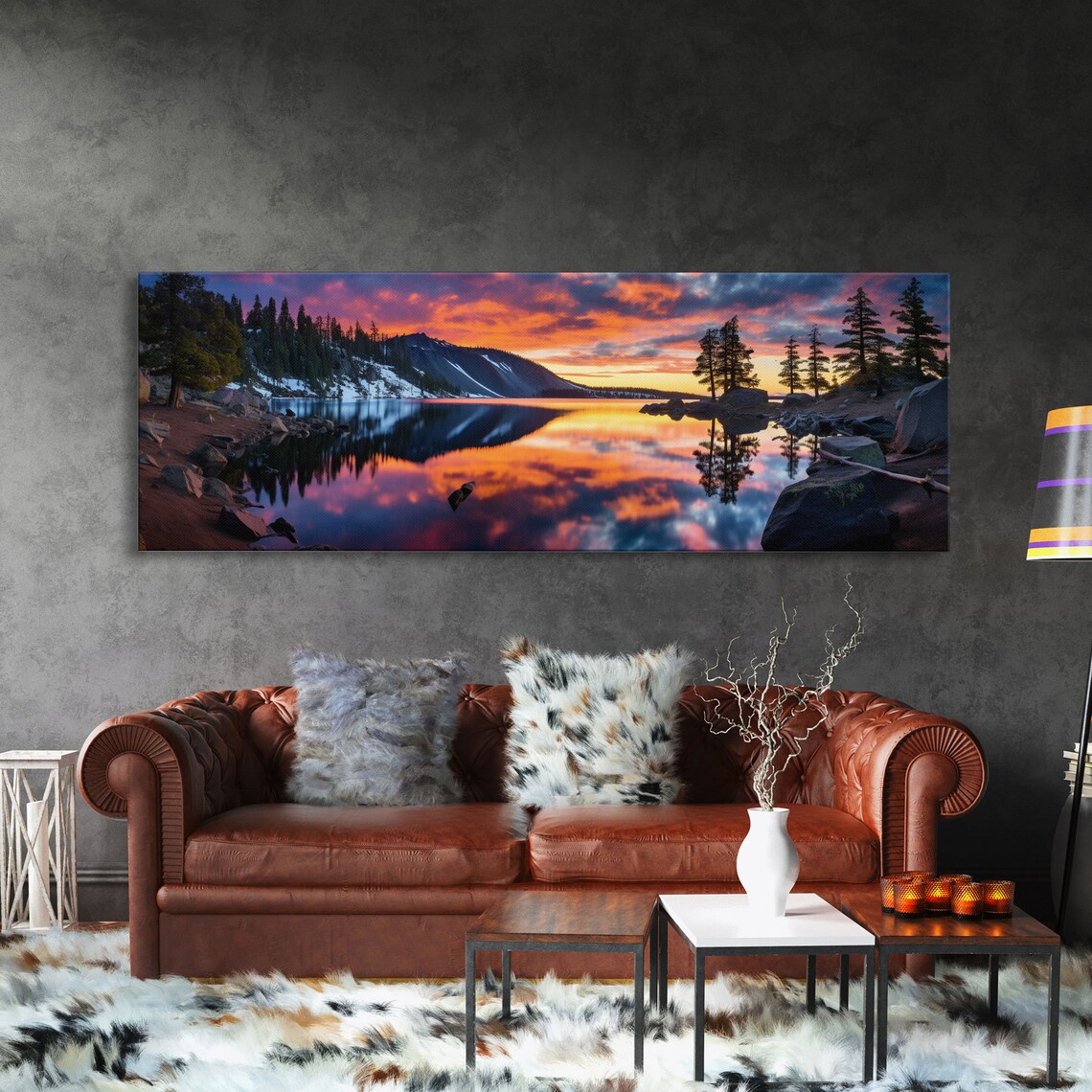 Crater Lake National Park Panoramic Landscape Print - Image 3