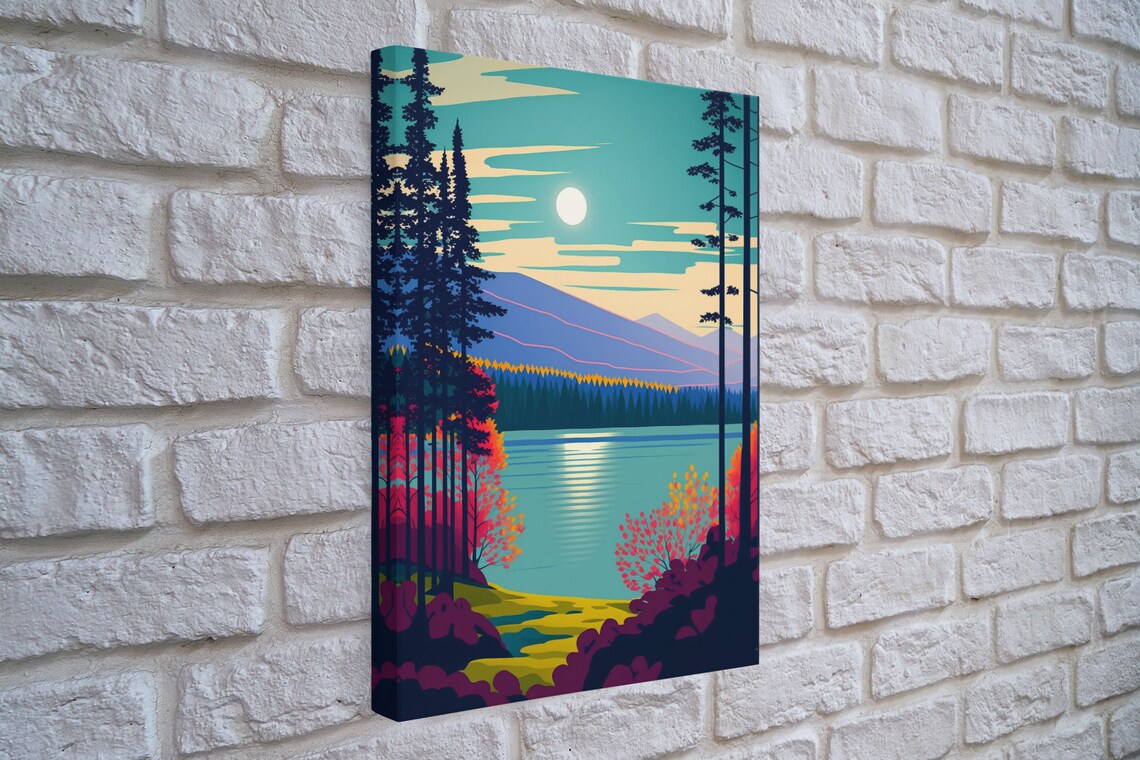 Pacific Northwest Pop Art, Scandinavian Inspired Poster - Image 4