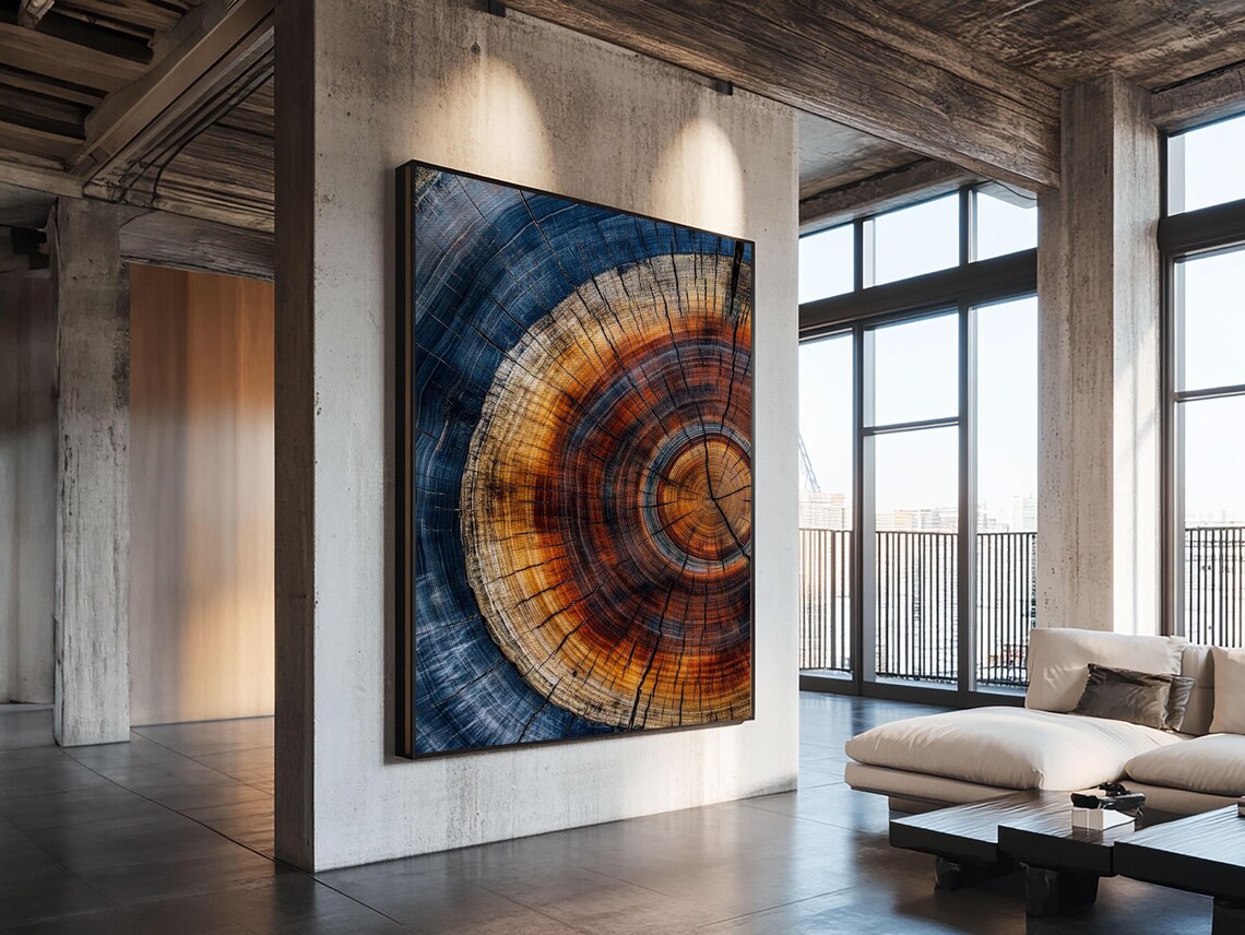 Tree Rings, Modern Farmhouse Boho Wall Art Print - Image 3