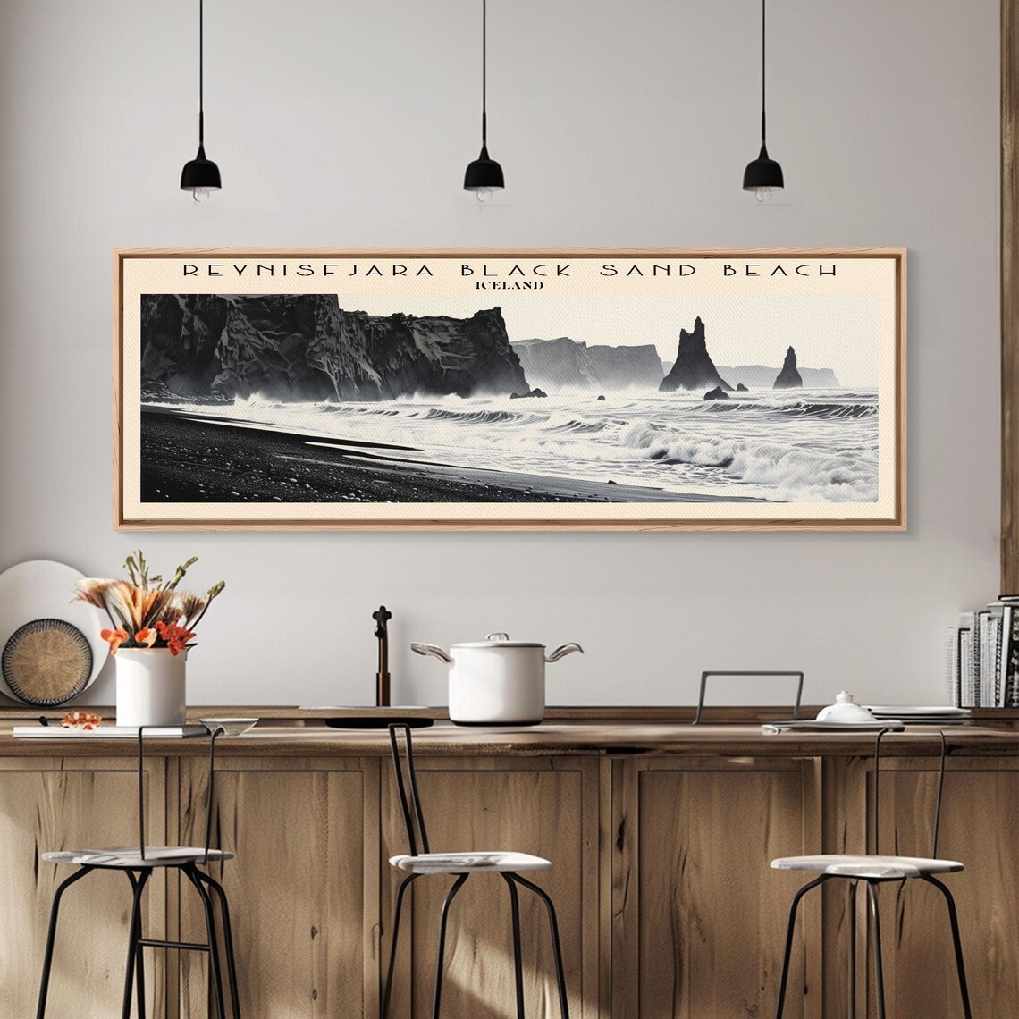 Reynisfjara Black Sand Beach, Iceland Travel Poster - Image 6