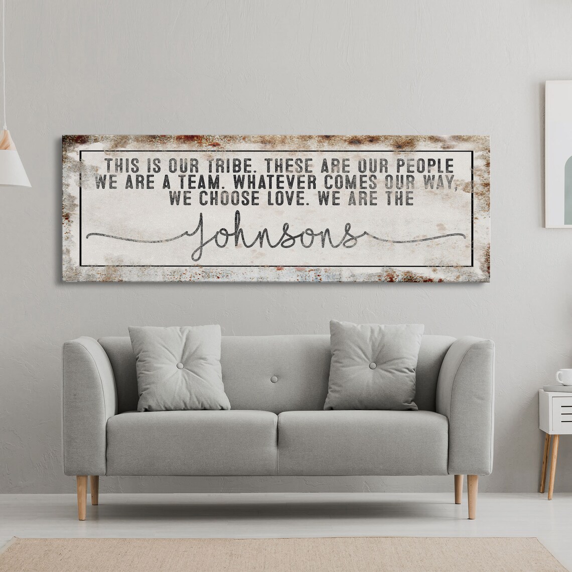 Family Name Sign, Inspirational Quote Wall Art Print - Image 4