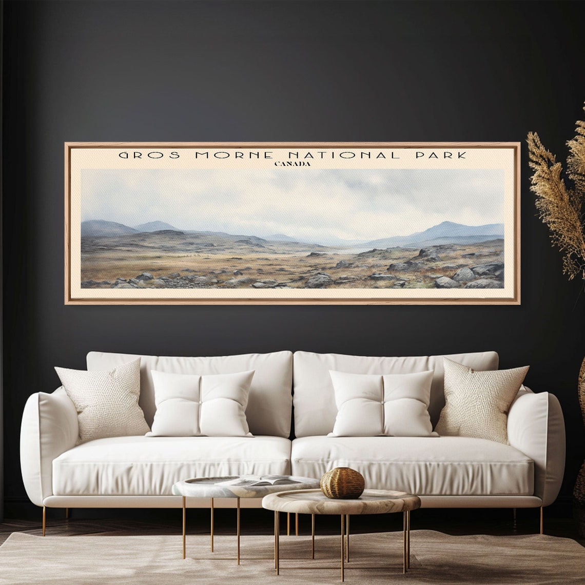 Gros Morne National Park Canada Rugged Tundra Mountain Travel Poster