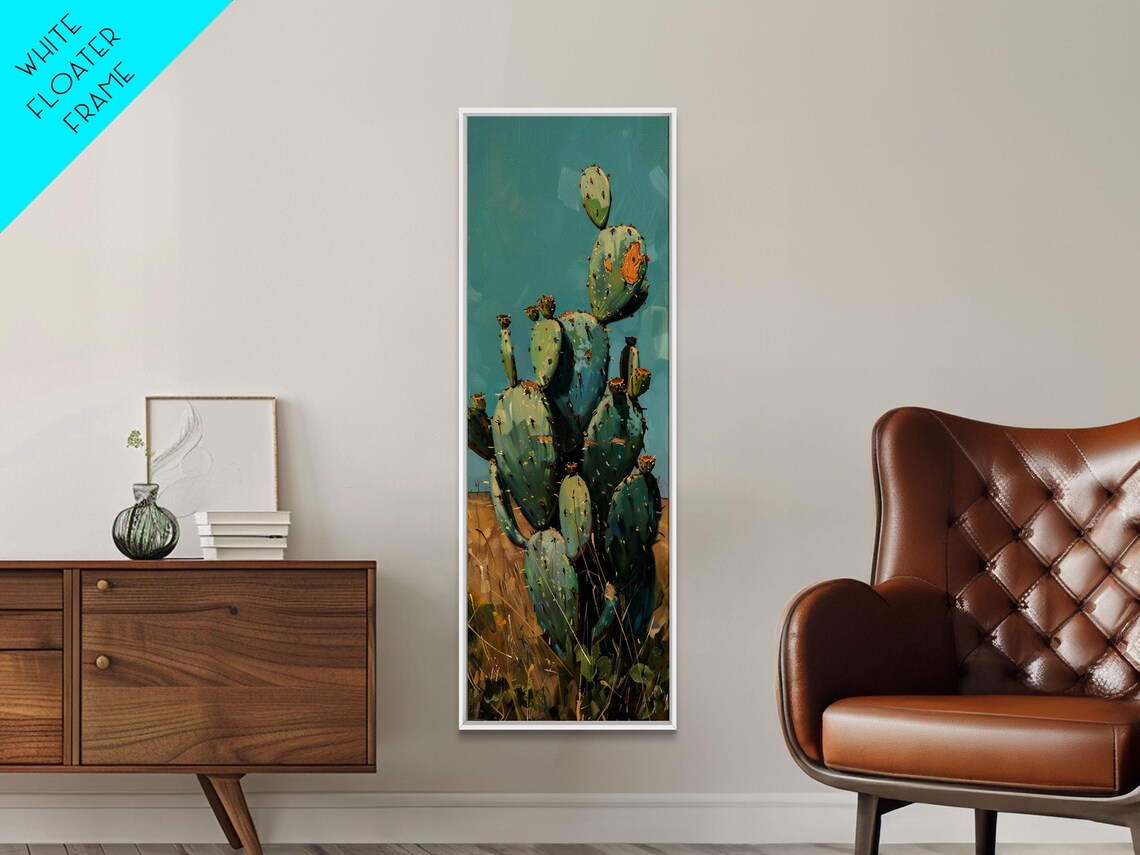 Cactus Botanical Desert Landscape Art Print - Image 2