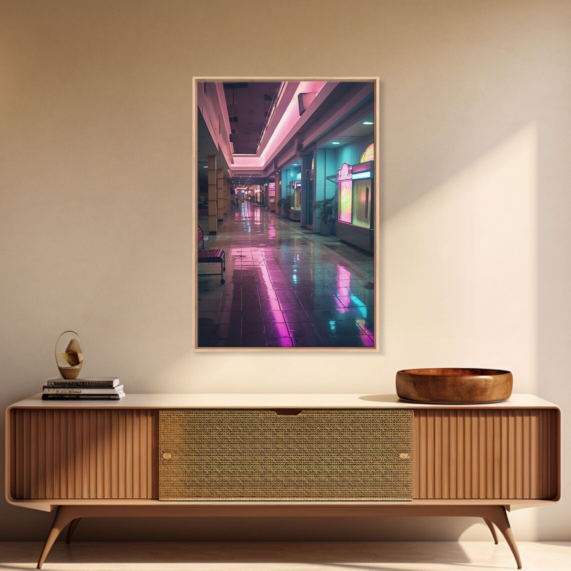 1980s Mall Liminal Spaces Vaporwave Poster Print - Image 3