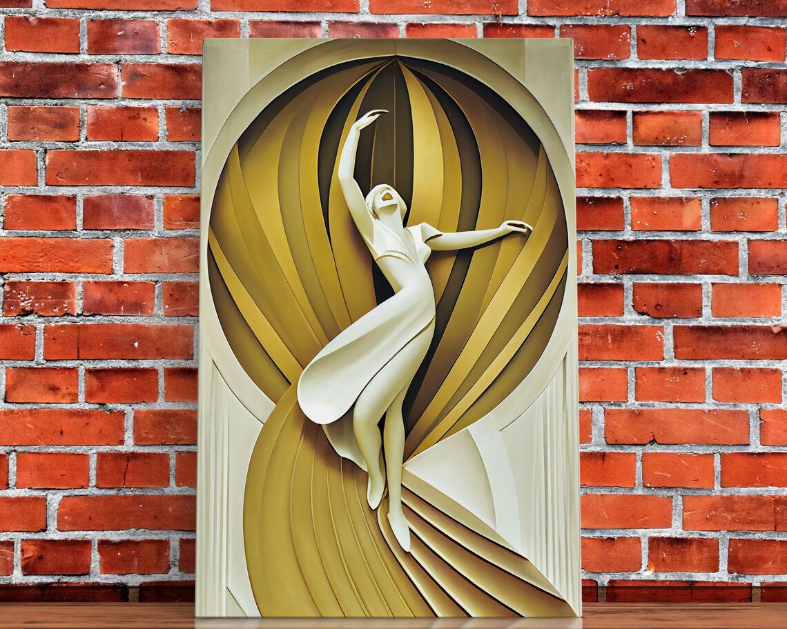 Ballerina Art Deco Poster Print, 1930s Retro - Image 4