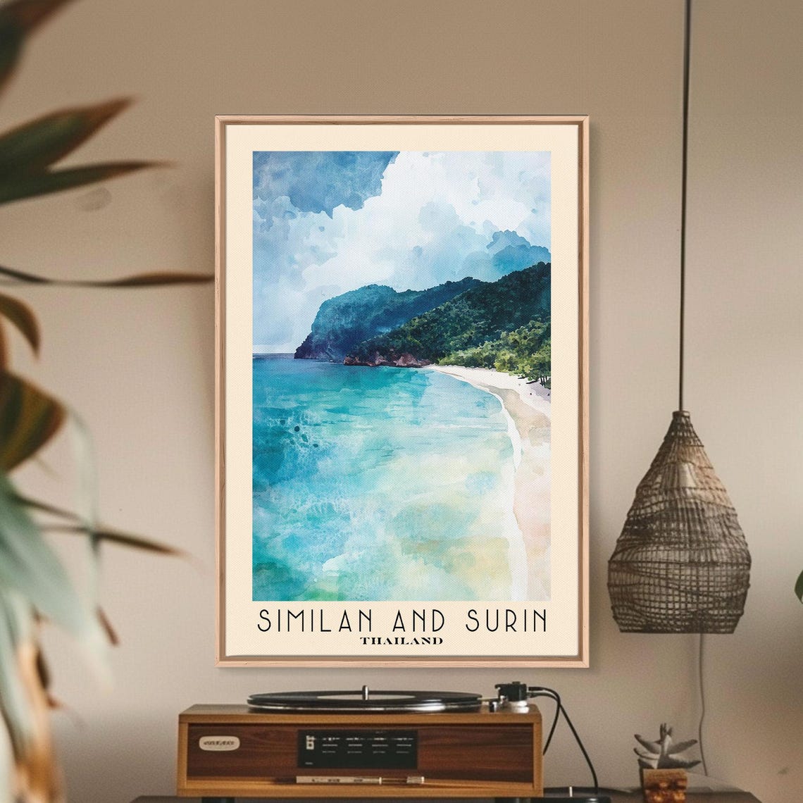 Similan And Surin Thailand Turquoise Bay White Sand Headland Poster - Image 2