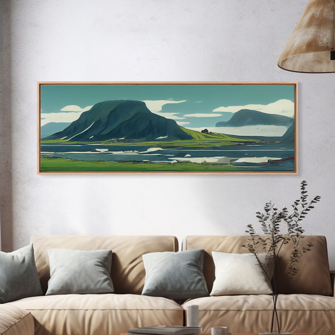 Sweden Landscape Abstract Art, Winter Panorama - Image 4