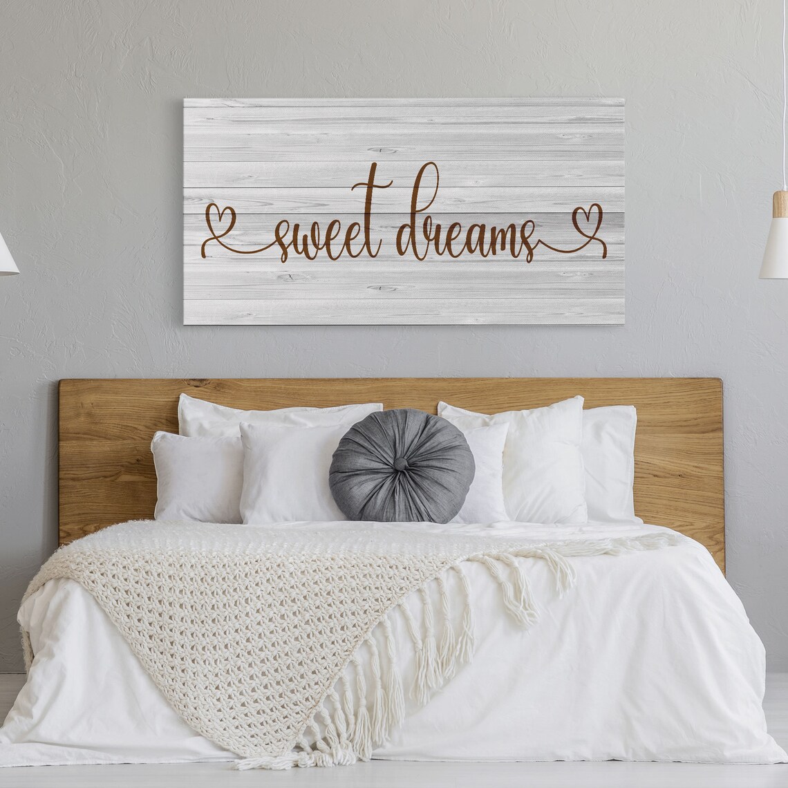 Sweet Dreams Sign, Farmhouse Bedroom Wall Art Print - Image 5