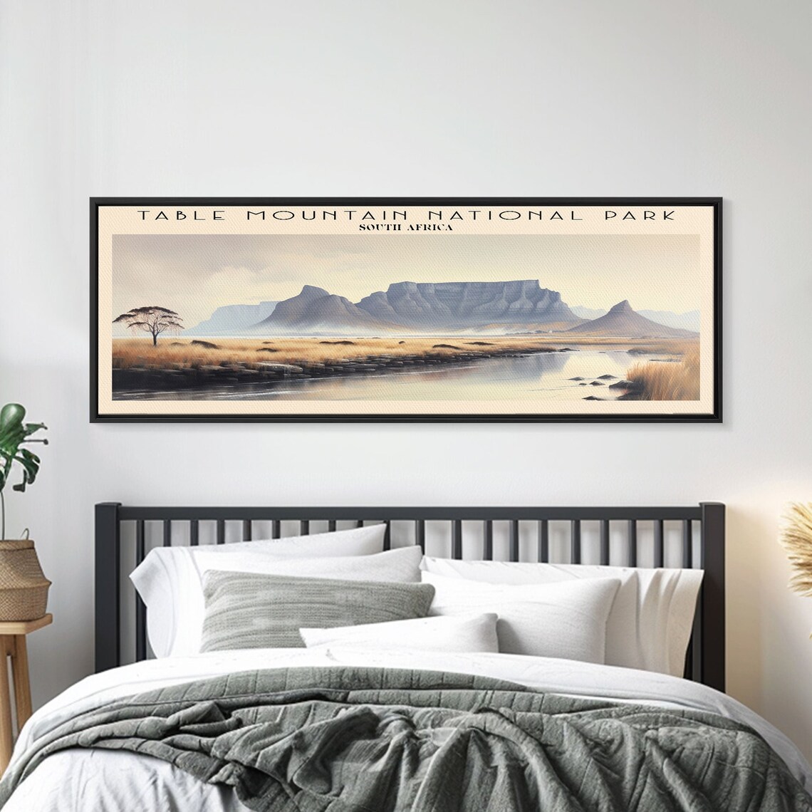 Table Mountain National Park South Africa Savanna Retro Travel Poster - Image 2