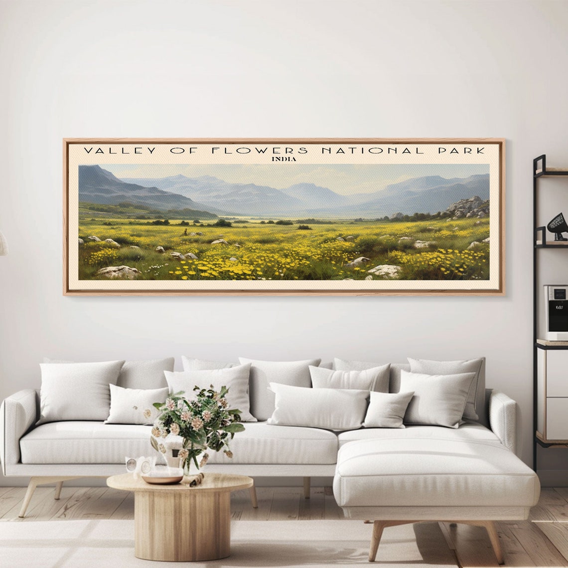Valley of Flowers India Himalayan Wildflower Meadow Panoramic Poster - Image 6