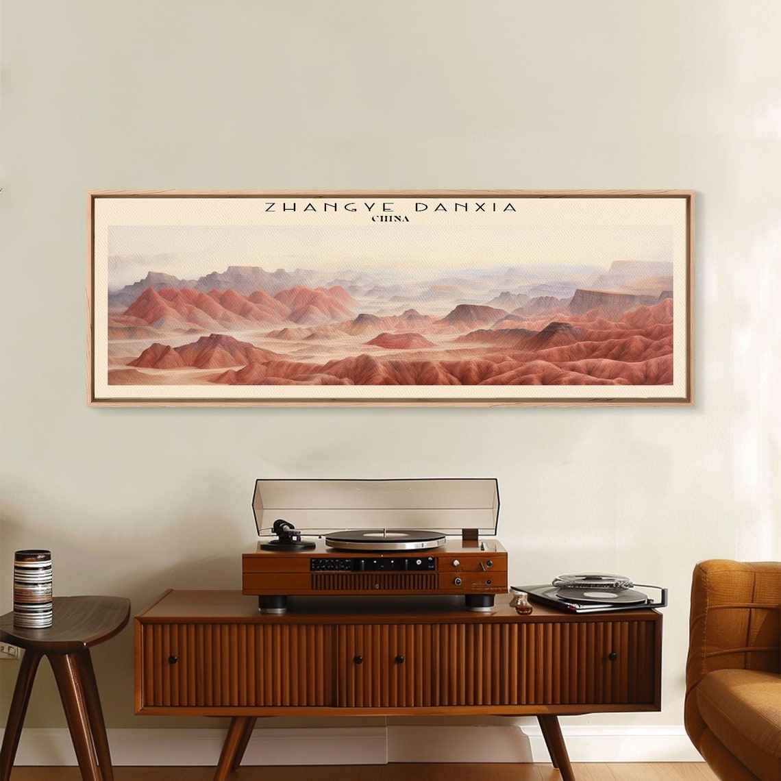 Zhangye Danxia China Rainbow Red Mountains Desert Panoramic Poster - Image 4