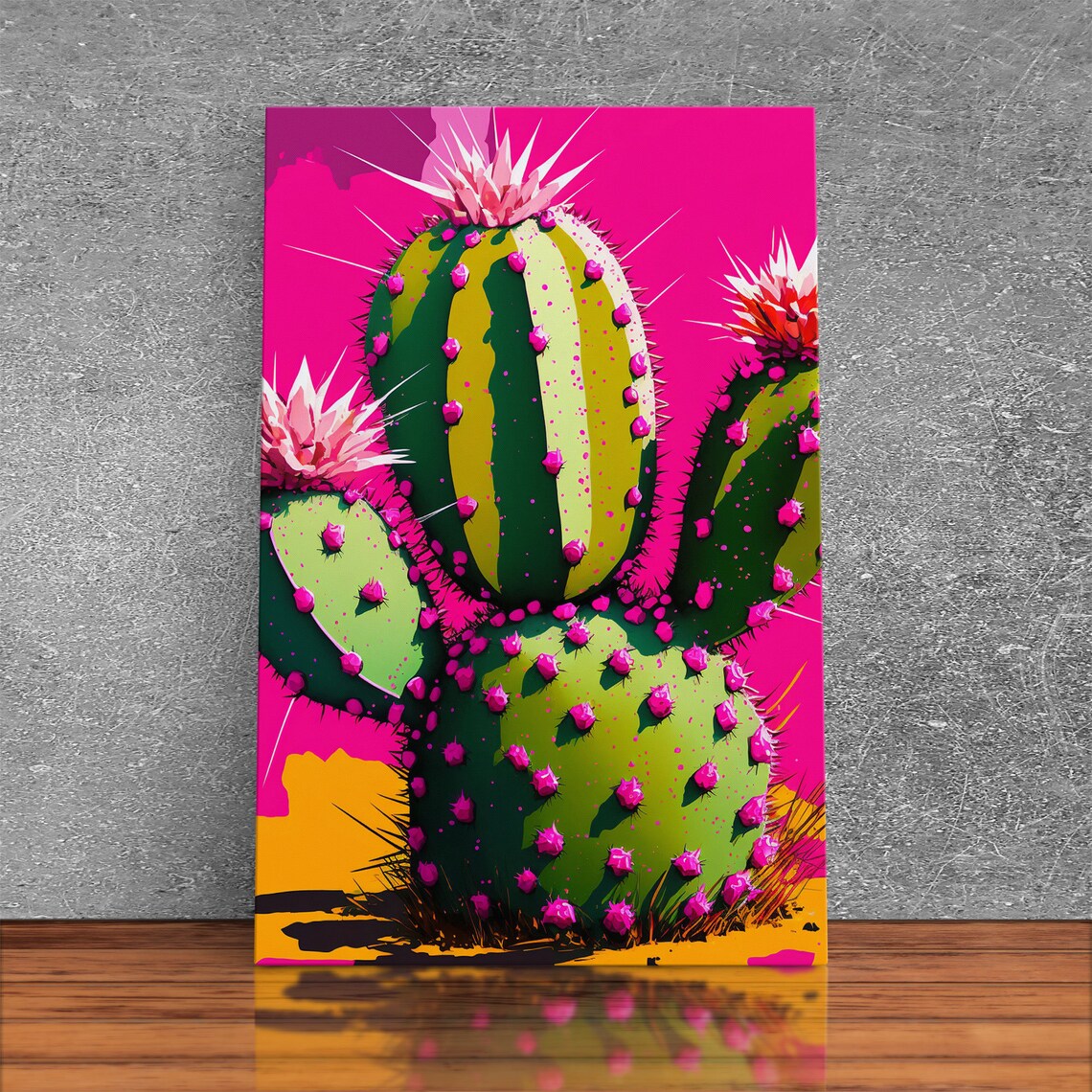 Cactus Pop Art Style Art Print, Southwestern Decor - Image 2