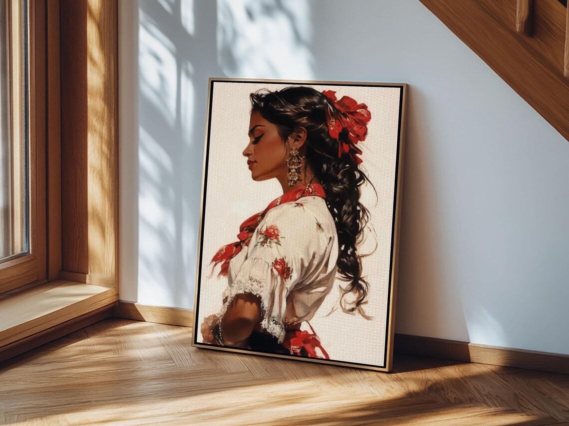 Mexican Romantic Art Print, Chicano Wall Decor - Image 5