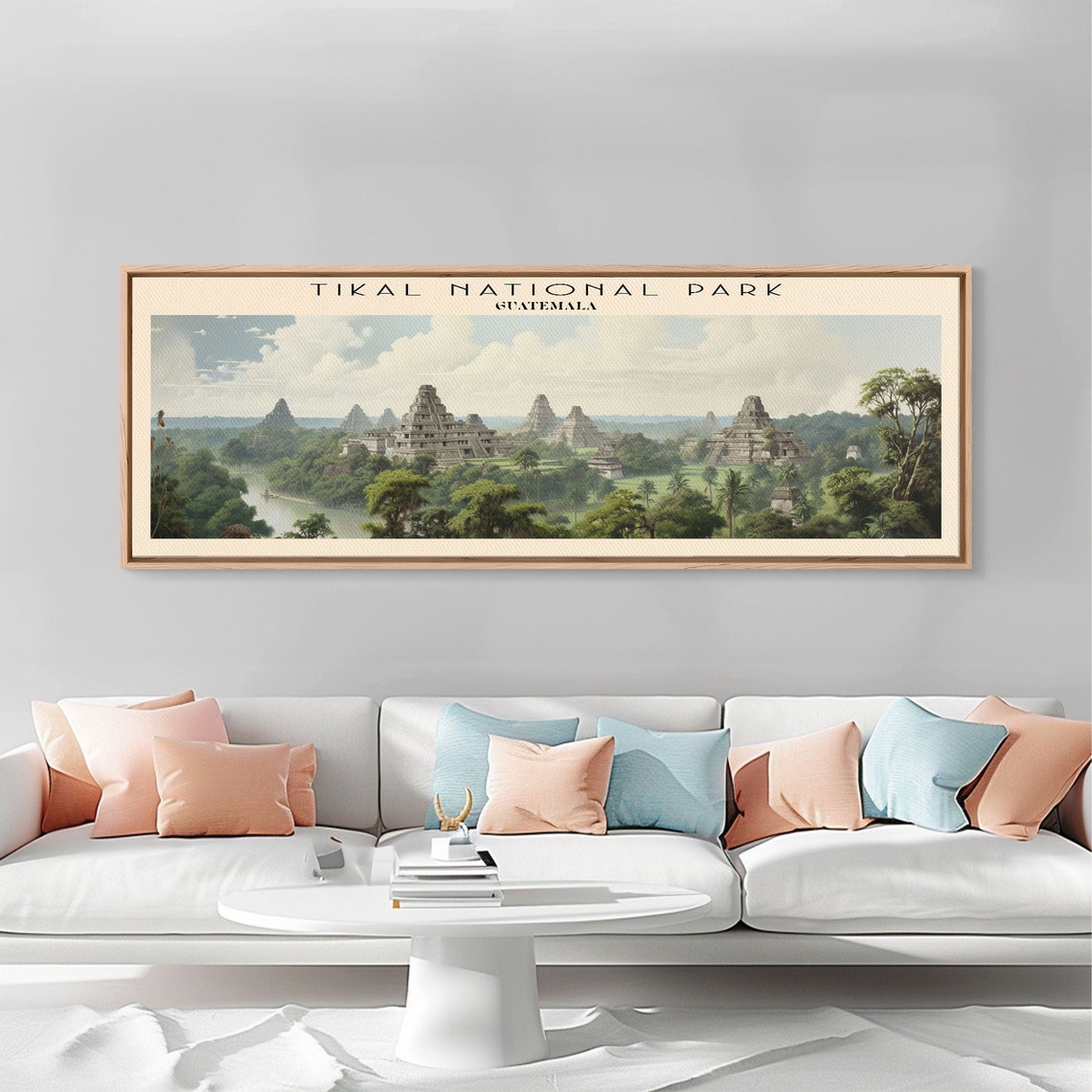 Tikal National Park Guatemala Mayan Jungle Pyramids Panoramic Poster