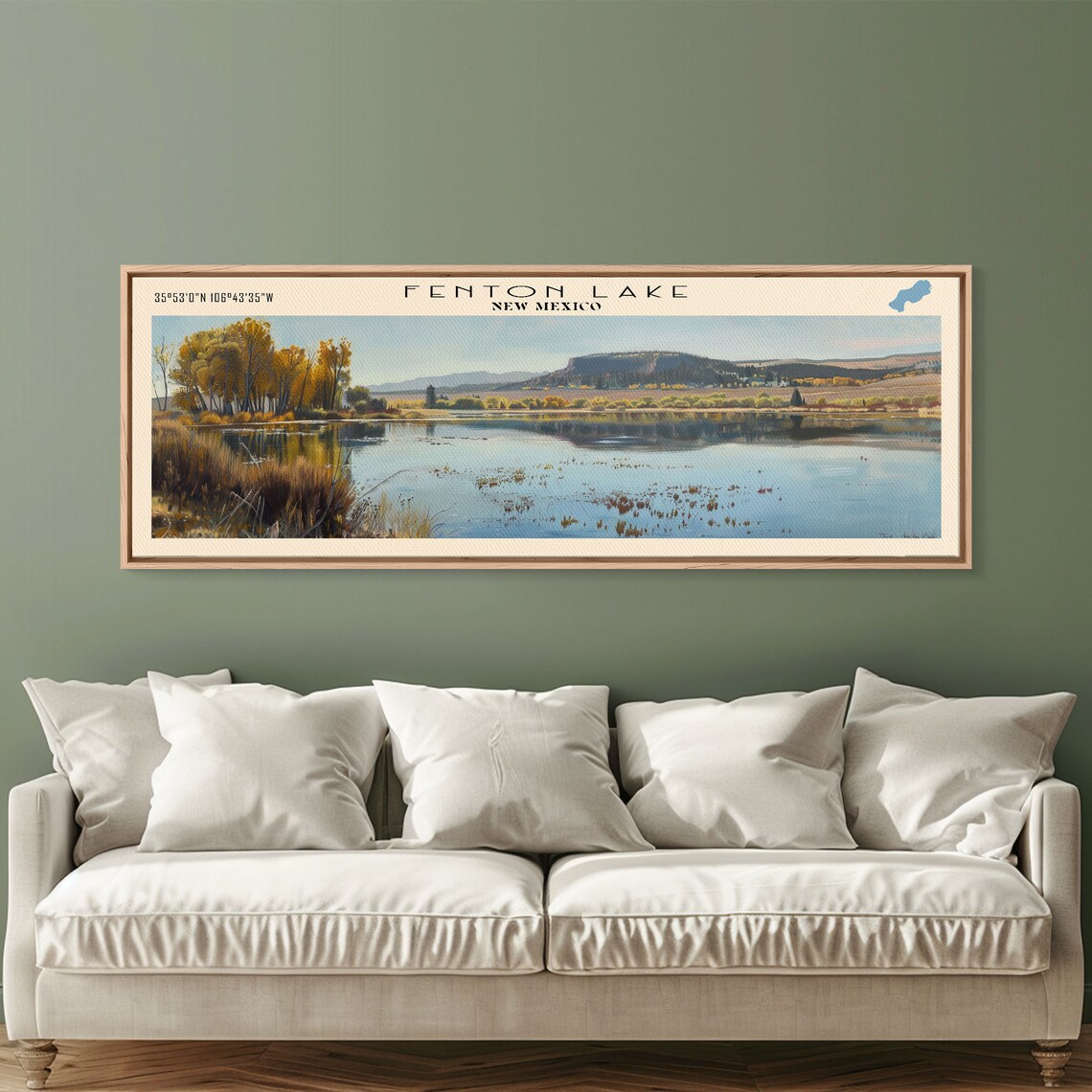 Fenton Lake New Mexico Golden Aspen Trees Mesa Horizon Poster - Image 5