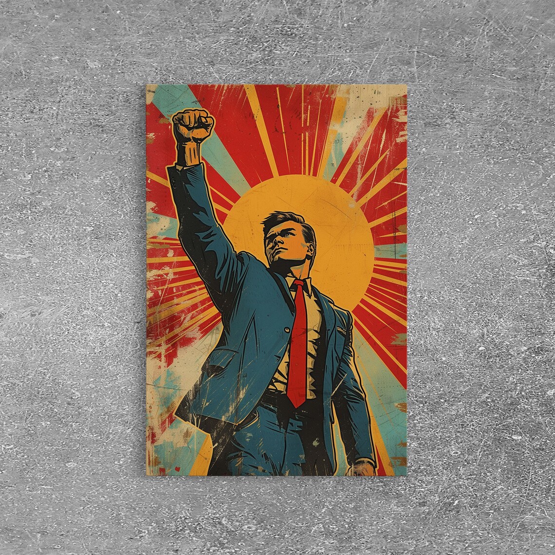 Capitalism Propaganda Poster, 1950s Retro Comic Art - Image 6