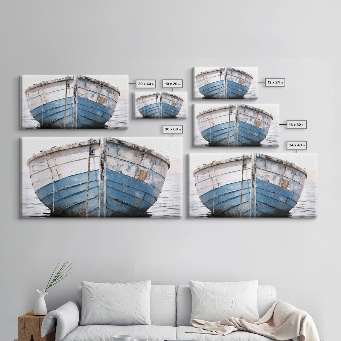 Old Wooden Ship, Boho Nautical Wall Art Print - Image 2