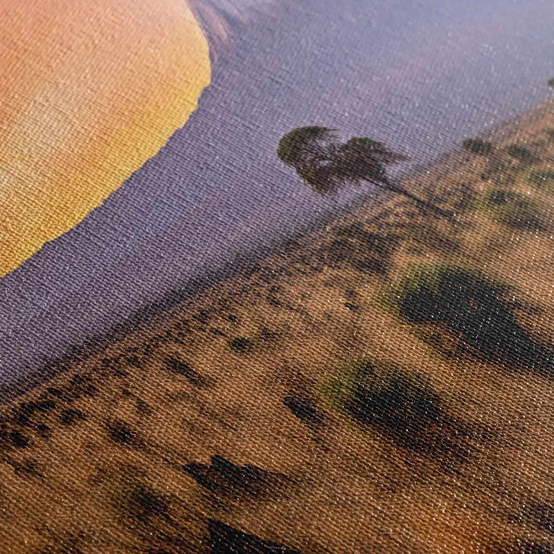 Mount Kilimanjaro Tanzania Sunset Savanna Acacia Tree Travel Poster - Image 2