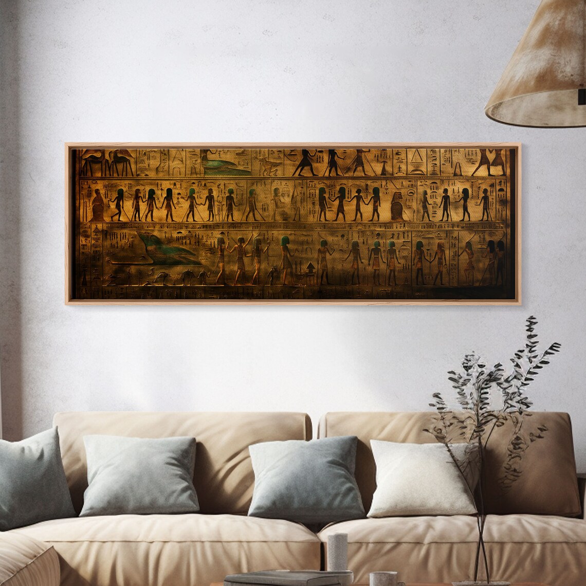 Egyptian Hieroglyphs Art Print, Egyptian-Inspired Decor - Image 4