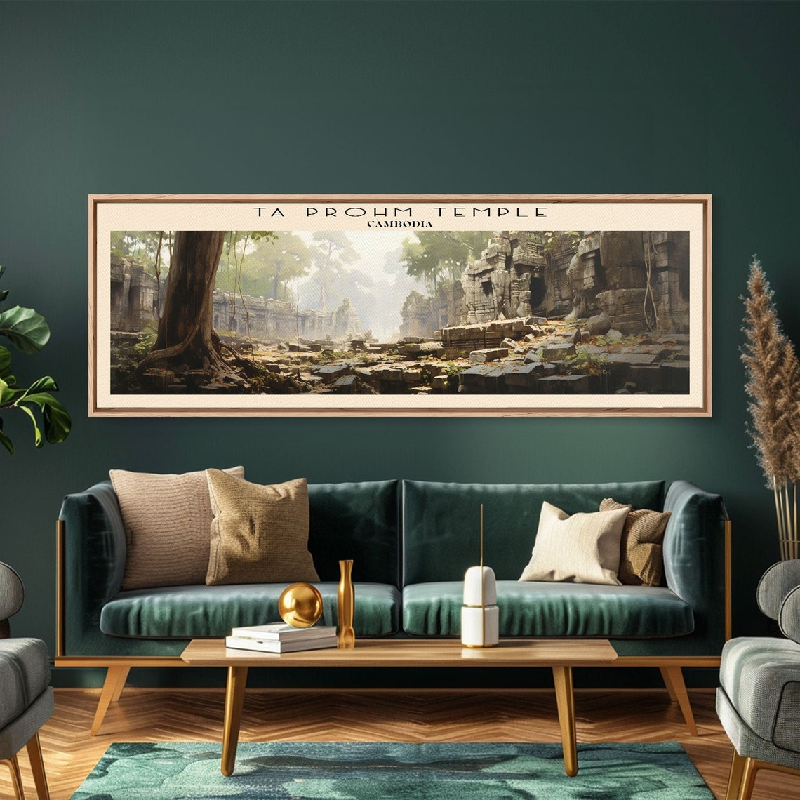 Ta Prohm Temple Cambodia Jungle Ruins Ancient Roots Travel Poster - Image 6
