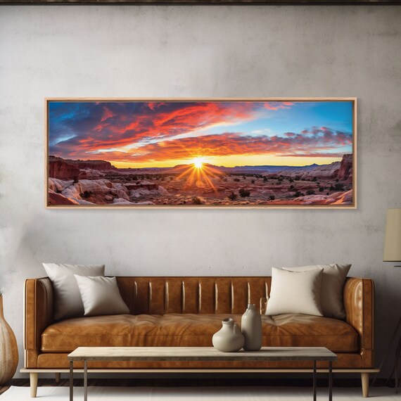Capitol Reef National Park Utah Red Rock Desert Sunset Photo Print