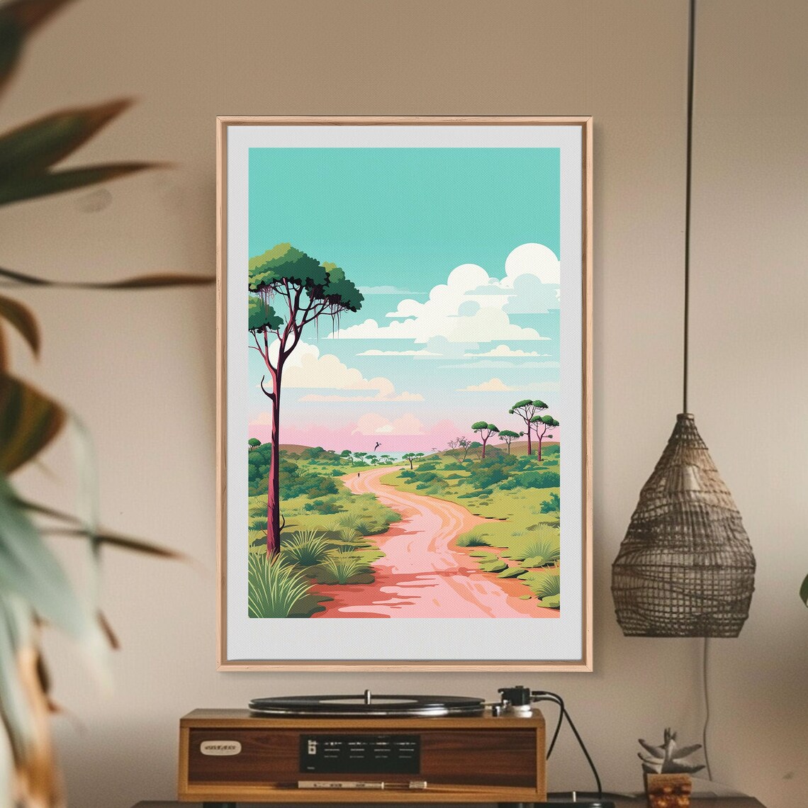 Kruger National Park South Africa Bushveld Safari Road View Poster - Image 4