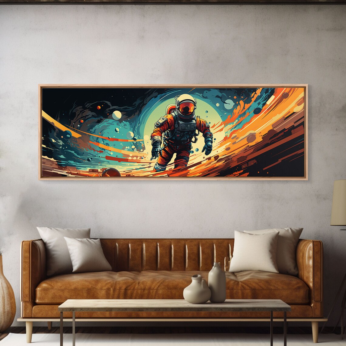 Psychedelic Astronaut Celestial Space Art Print - Image 6