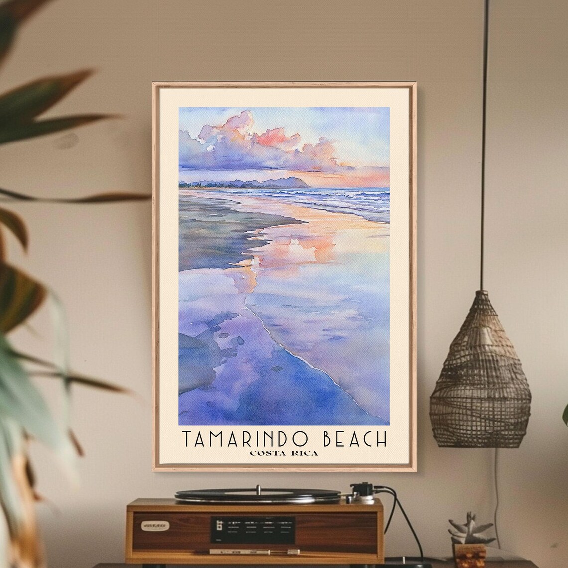 Tamarindo Beach Costa Rica Watercolor Art Print - Image 3