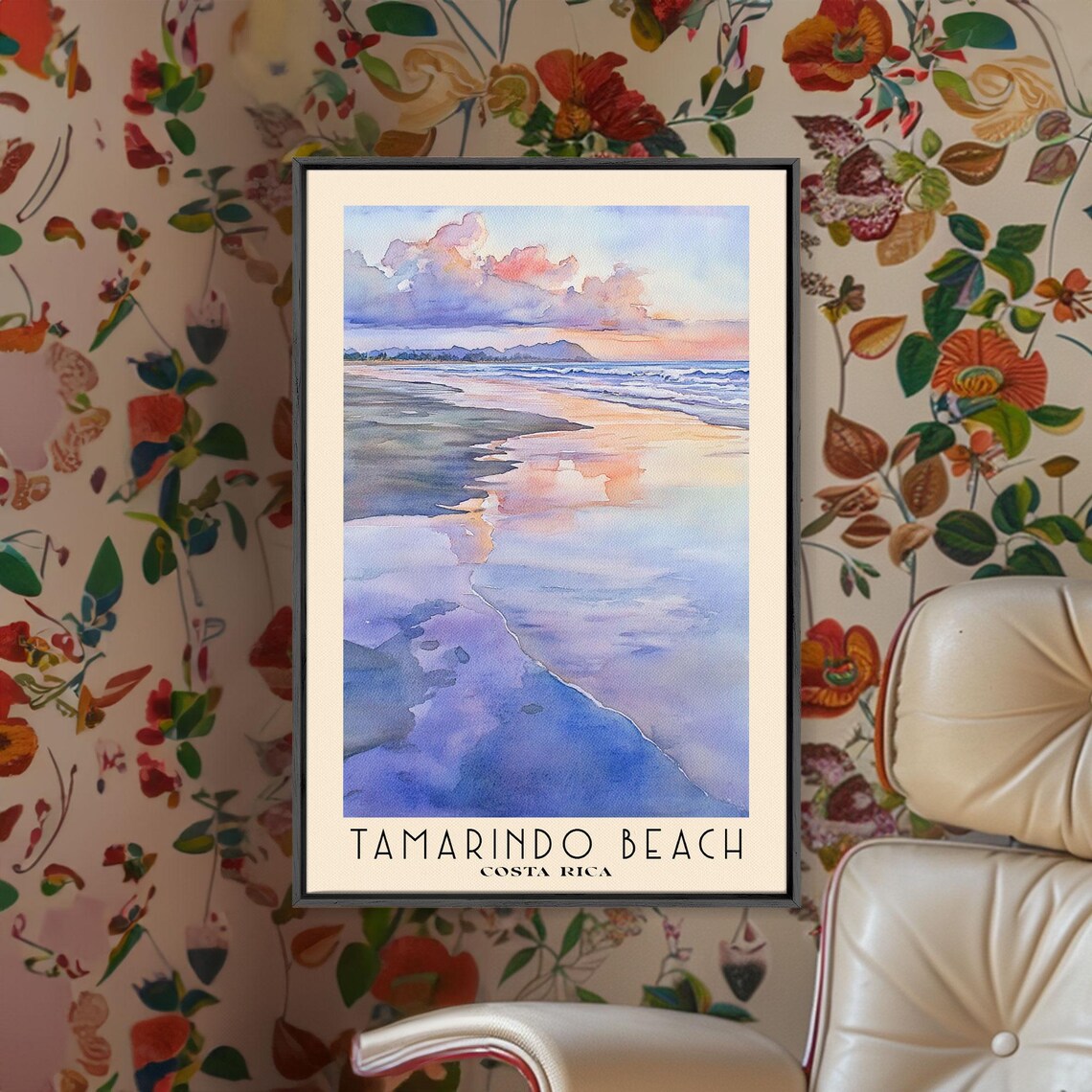 Tamarindo Beach Costa Rica Watercolor Art Print