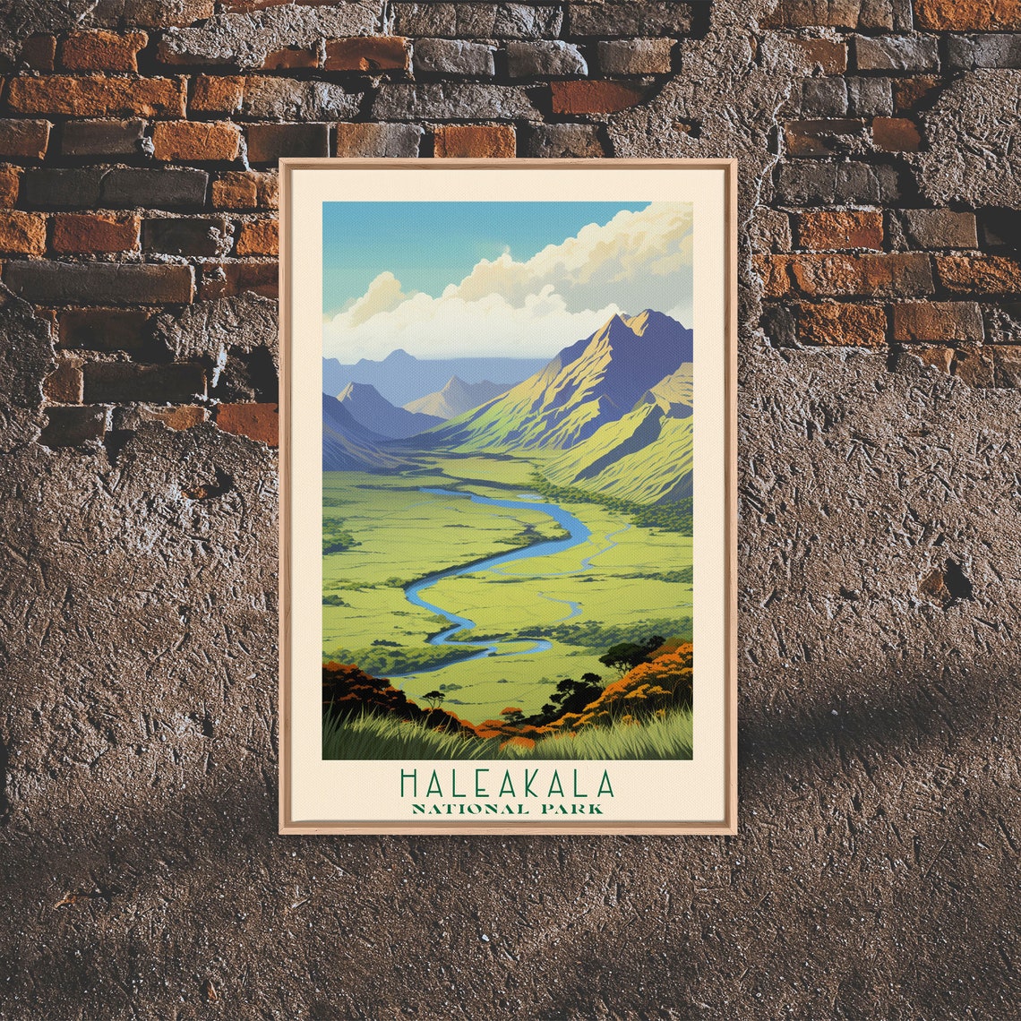 Haleakal National Park Travel Poster Art Print Wall Art Maui Hawaii Travel Art Midcentury Modern Travel Decor Wall Art - Image 6