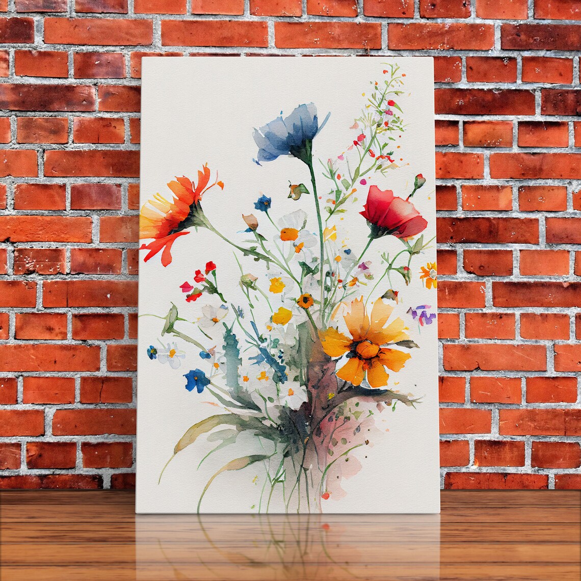Colorful Wildflowers, Botanical Floral Art Print - Image 5