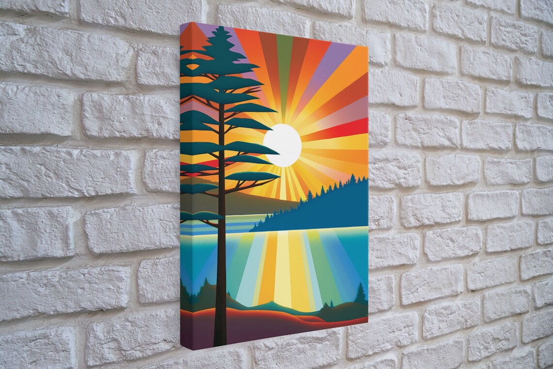 Pacific Northwest Pop Art, Scandinavian Minimalist Art Print - Image 4