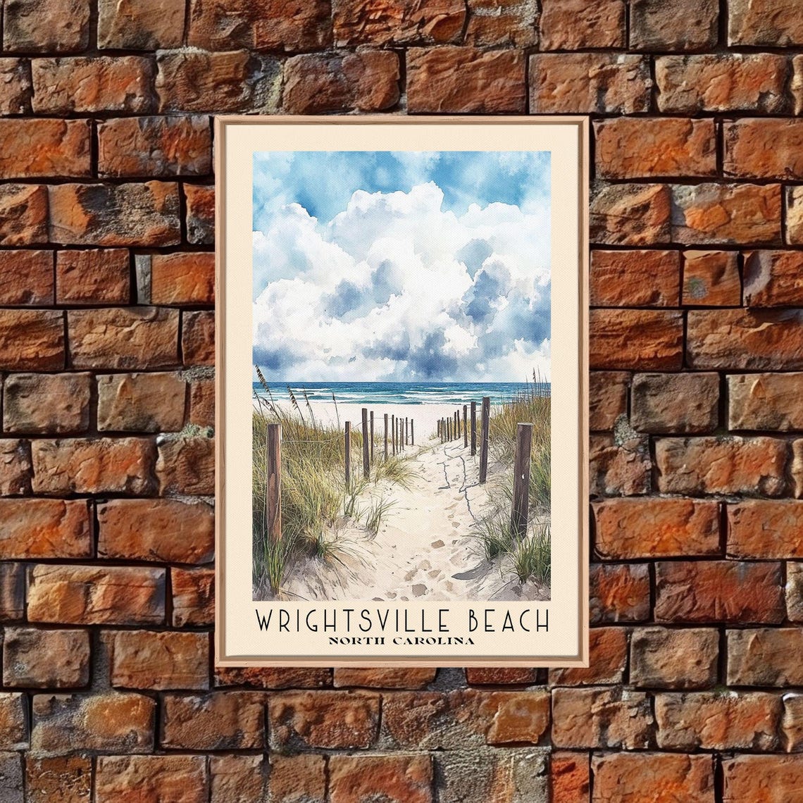 Wrightsville Beach North Carolina Dune Path Sea Grass Ocean Poster - Image 4