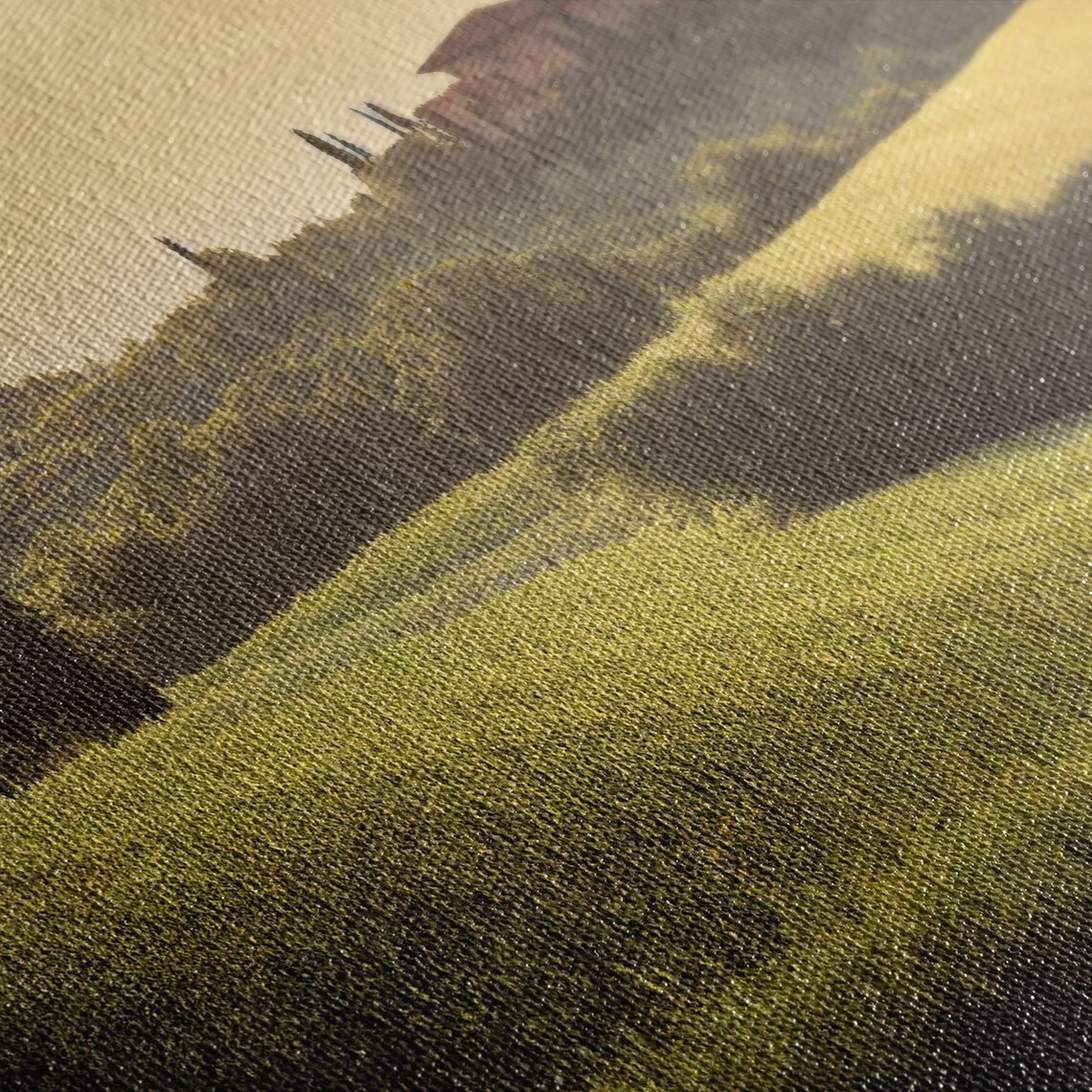 Italian Countryside At Sunset, Panoramic Art Print - Image 2