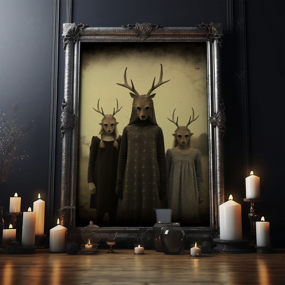 The Cult Of The Deer, Dark Academia Halloween Poster - Image 3