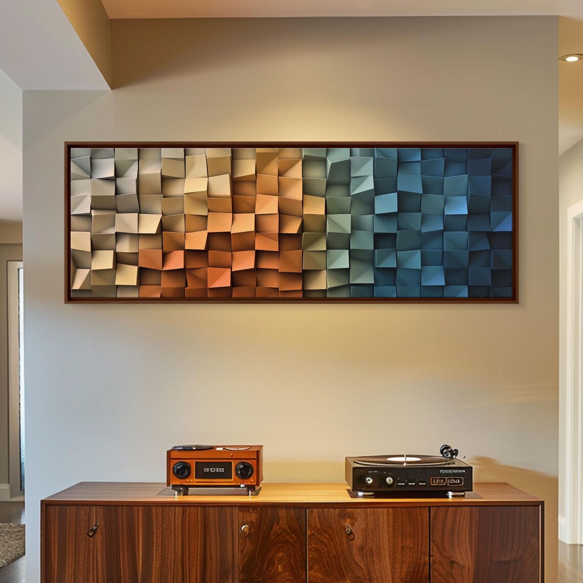 The Beach As Cubes - Abstract Geometric Patterns - Image 2