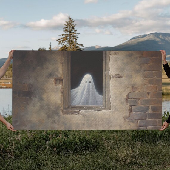 The Ghost In The Window, Funny Halloween Art