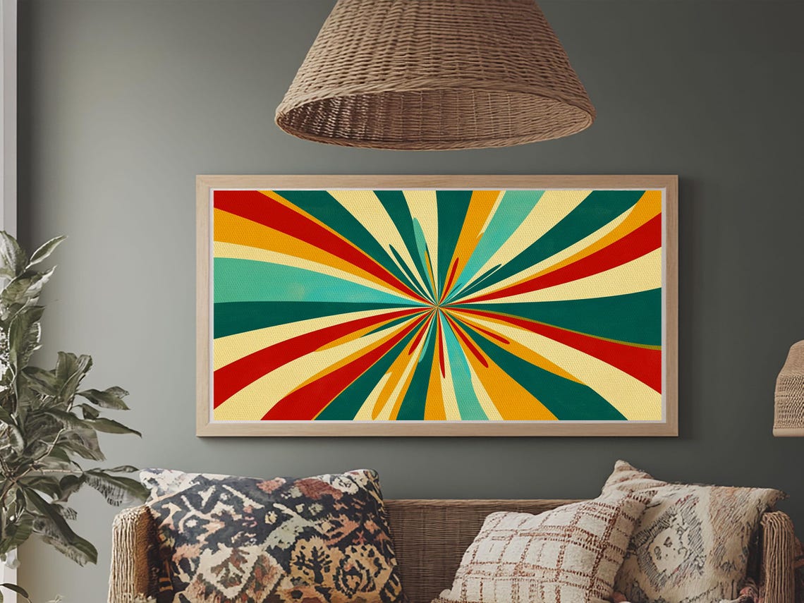 Modern Abstract Mid Century Wall Art Original Design Giclee Print Modern Home Decor Retro Art - Image 2