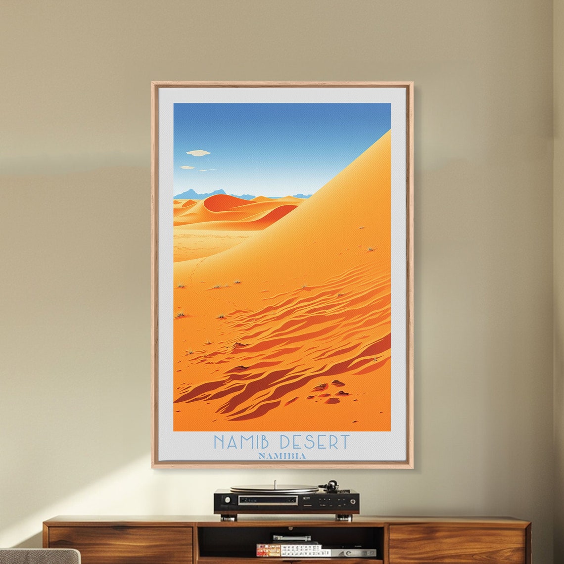 Namib Desert Namibia Giant Orange Sand Dunes Ripples Travel Poster - Image 6