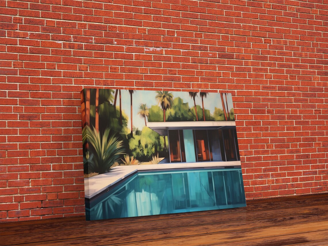 Pool House Mid-Century Modern Architectural Art Print - Image 6