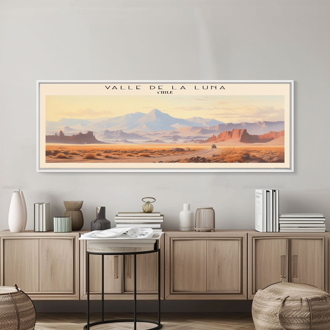 Valle de la Luna Chile Desert Sunset Red Rock Panoramic Travel Poster - Image 4