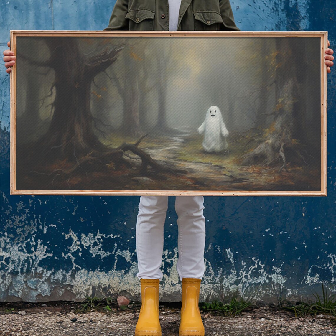 Cute Lil Boo In The Forest, Cute Halloween Decor - Image 6