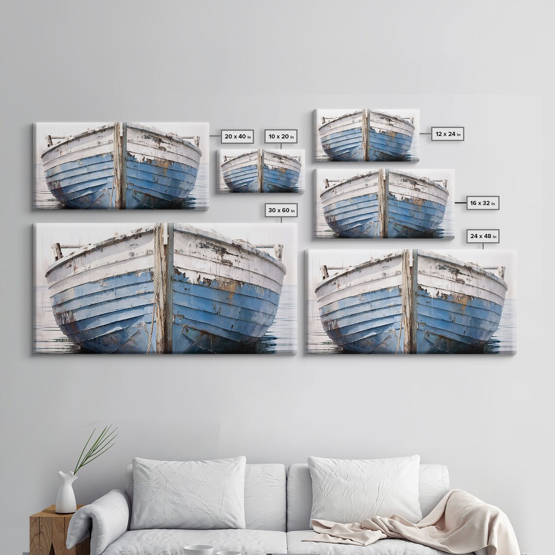 Old Wooden Ship Nautical Lakehouse Decor Art Print - Image 2