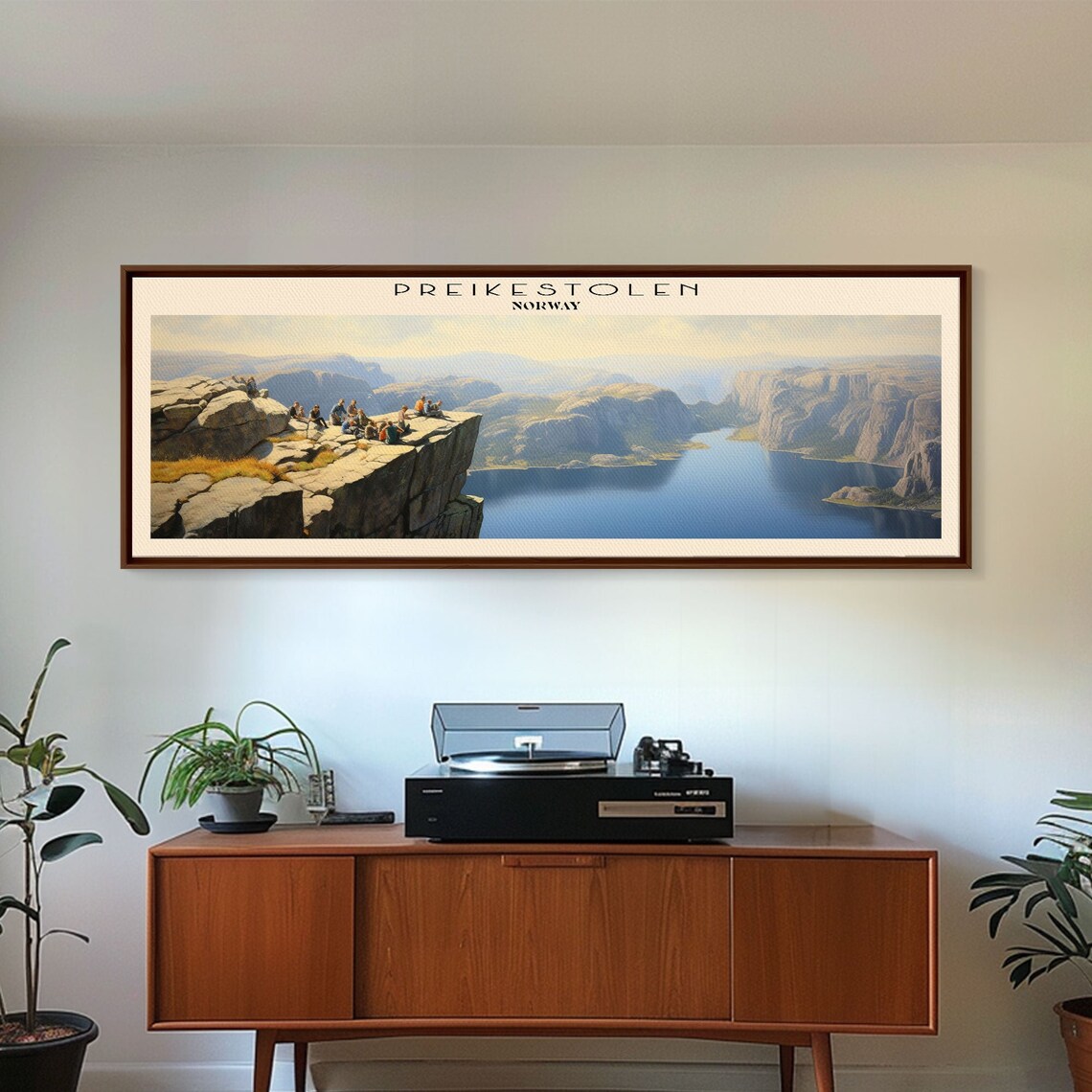 Preikestolen Norway Pulpit Rock Fjord Overlook Panoramic Travel Poster - Image 4