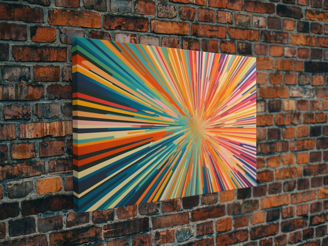 Light Speed Tunnel Mid-Century Modern Art Print - Image 4