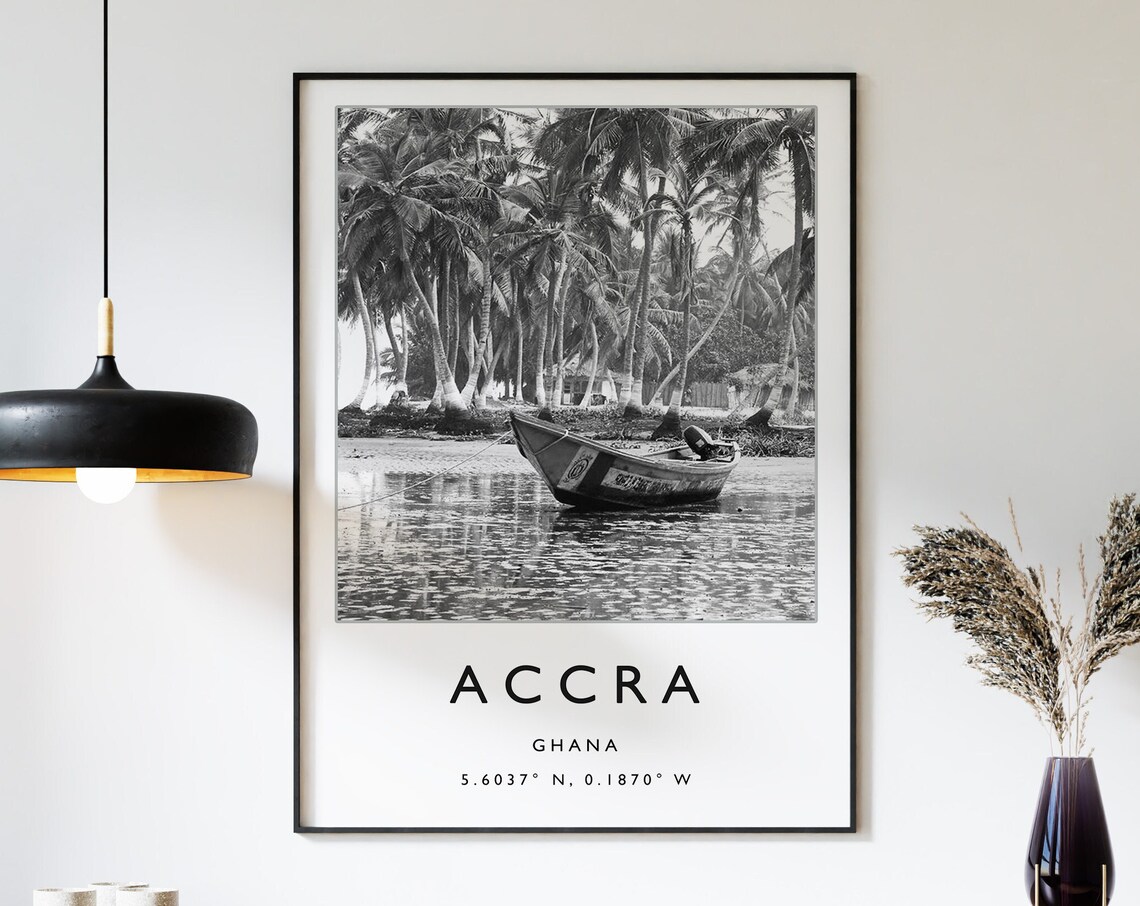 Accra Travel Poster, Ghana Travel Art Print