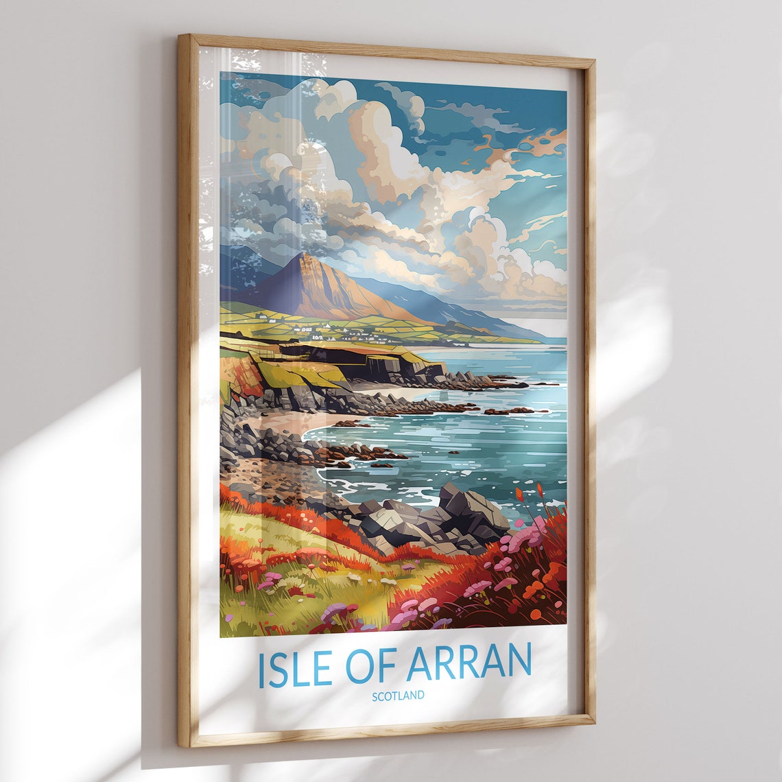 Isle Of Arran Print No 3 Isle Of Arran Poster Isle Of Arran Wall Art Isle Of Arran Art Print Artwork Travel Gift Scotland