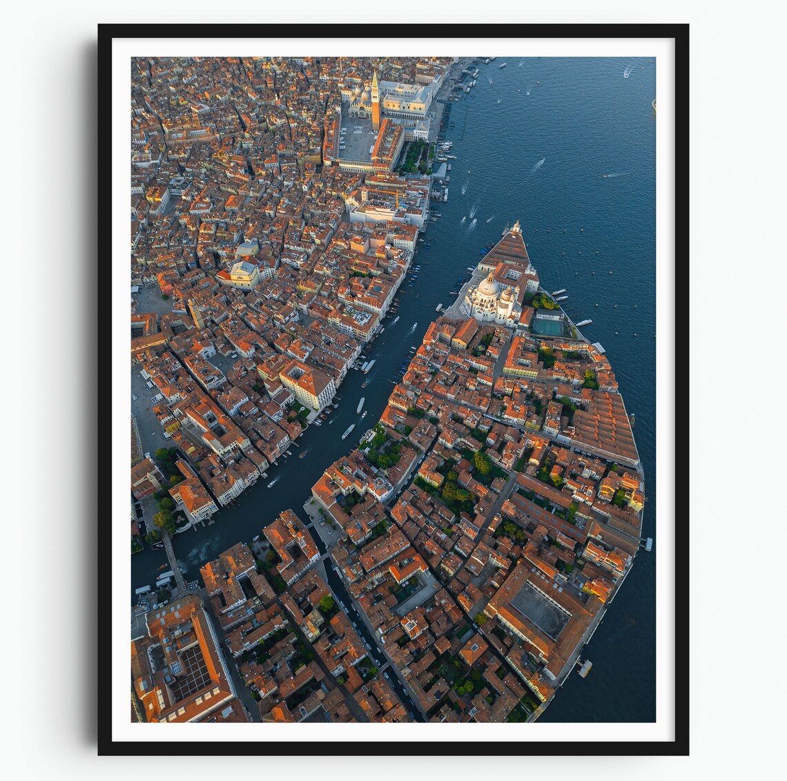 Venice Grand Canal Aerial Cityscape Italy Photography Poster