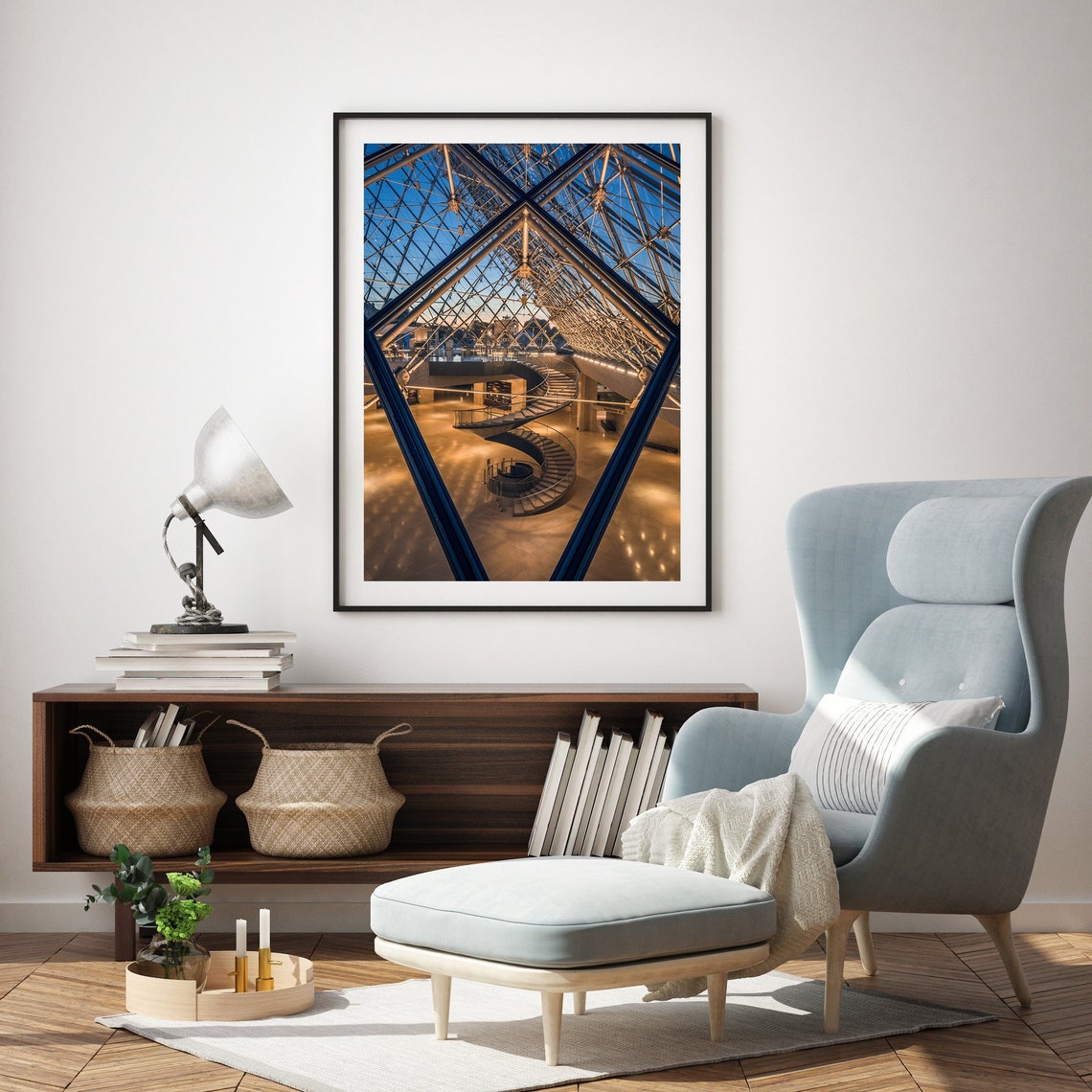 Louvre Museum Photo Print Architecture Poster Wall Art From Paris France