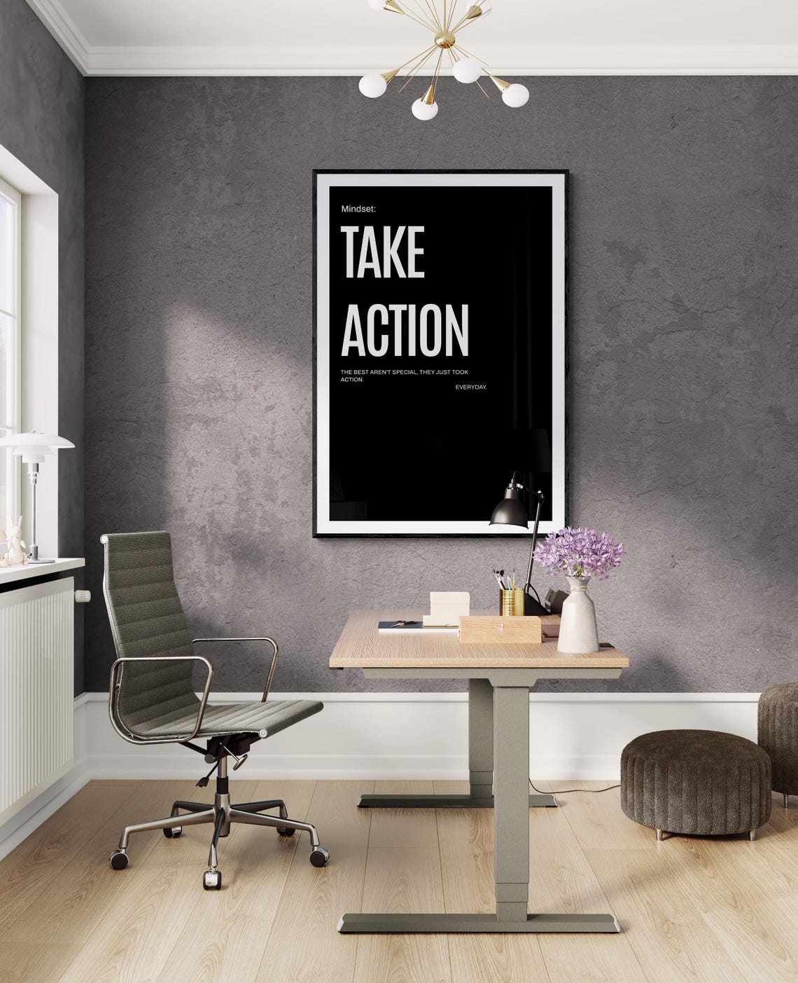 Take Action Every Day The Best Are Not Special Bold Poster Design - Image 2